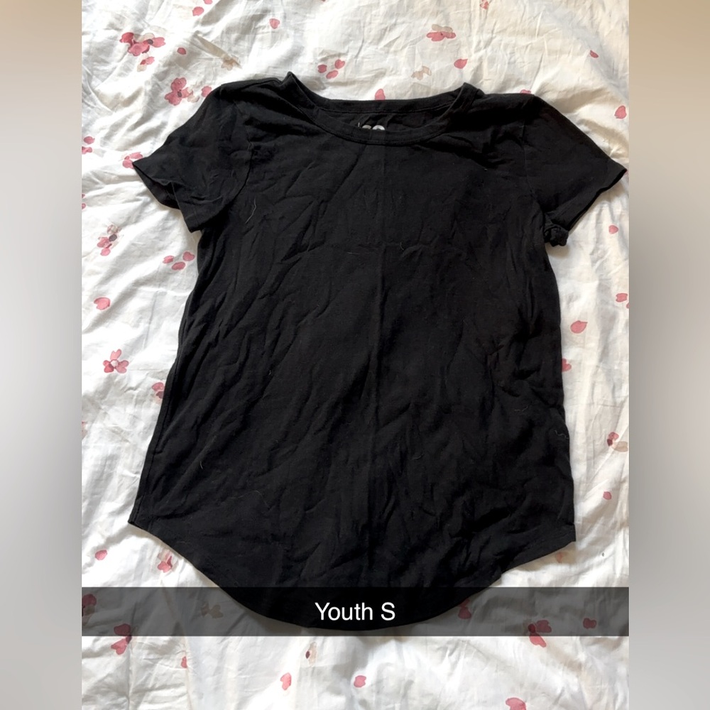 Kids Plain Black Shirt